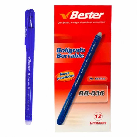 Blister Bolígrafo Gel Borrables X2 Azul