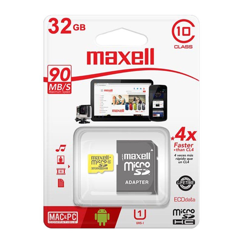 Tarjeta Maxell Micro Sd 32gb Clase 10